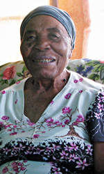 Mabel Williams on San Salvador Island
